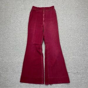 Vintage 70s red flares